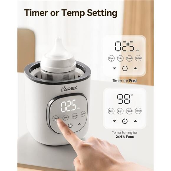 Bottle Warmer, Fast Baby Bottle Warmer for Breastmilk and Formula, with Timer - Picture 4 of 14